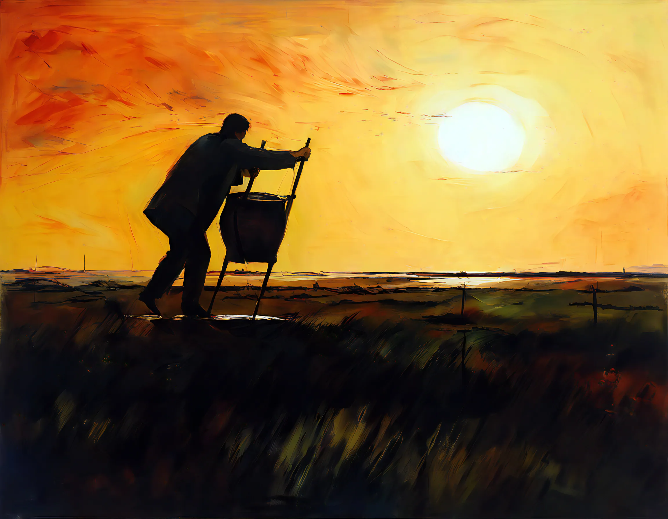 Deichbau Denkmal / Dorum-Neufeld